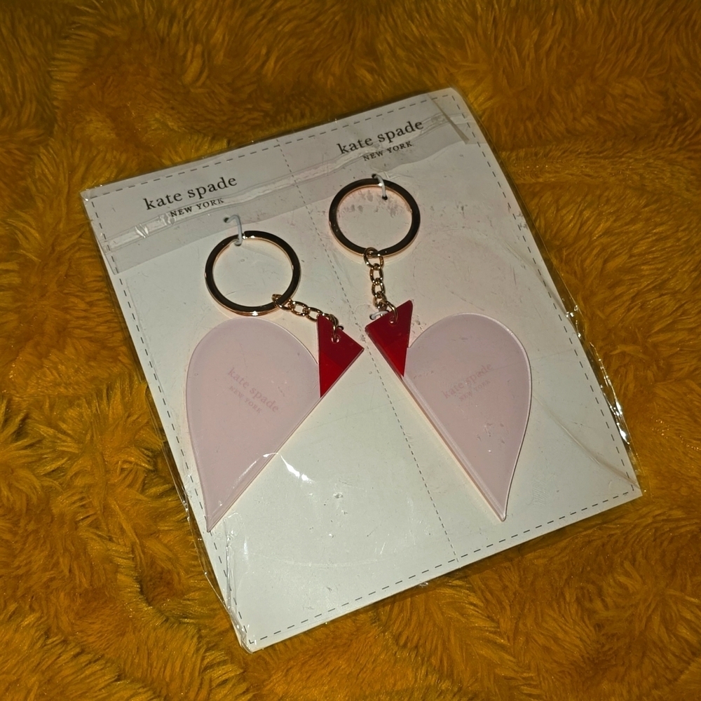 Nwt kate spade 2 key fob chains new